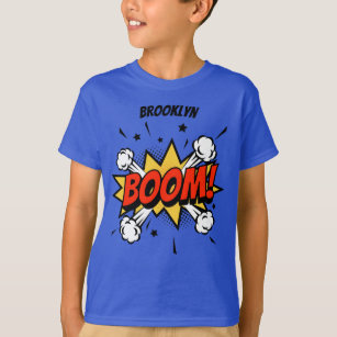Comic style fun boom typography pop art T-Shirt