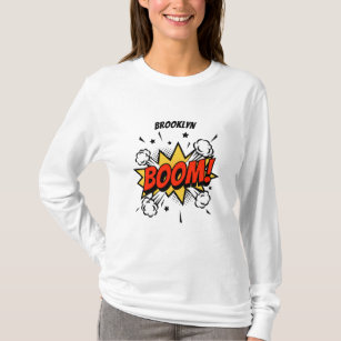 Comic style fun boom typography pop art T-Shirt