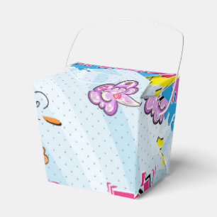 Comic Style Girly Super Hero Design Favour Box