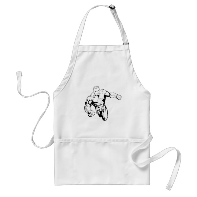 Comic Style - Green Lantern, Black and White Standard Apron (Front)
