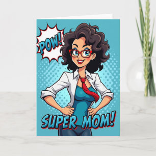 Comic Style Mothers Day Card