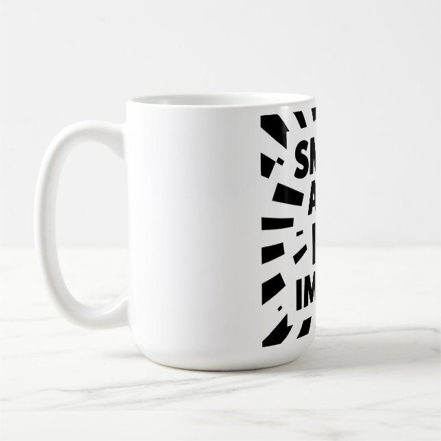 Comic-Style Motivational Illustration – "SMALL ACT Coffee Mug (Left)