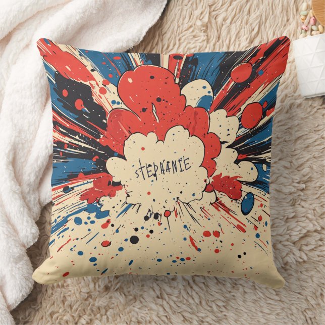Comic Style Pop Art Explosion (4) Cushion (Blanket)