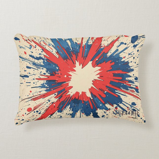Comic Style Pop Art Explosion (5) Decorative Cushion (Front)