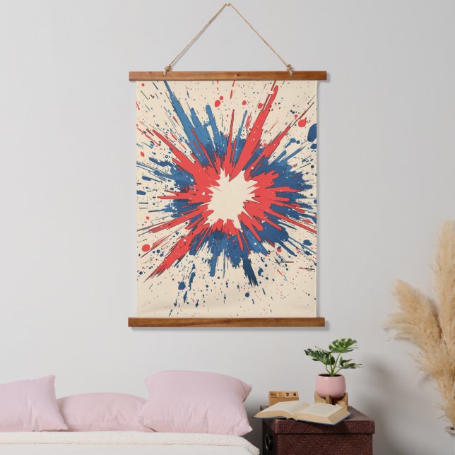 Comic Style Pop Art Explosion (5) Hanging Tapestry (Bedroom)