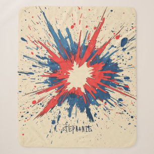 Comic Style Pop Art Explosion (5) Sherpa Blanket