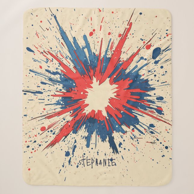 Comic Style Pop Art Explosion (5) Sherpa Blanket (Front)