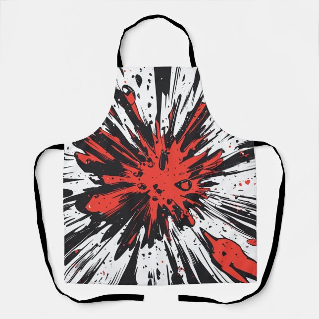 Comic Style Pop Art Explosion (7) Apron (Front)