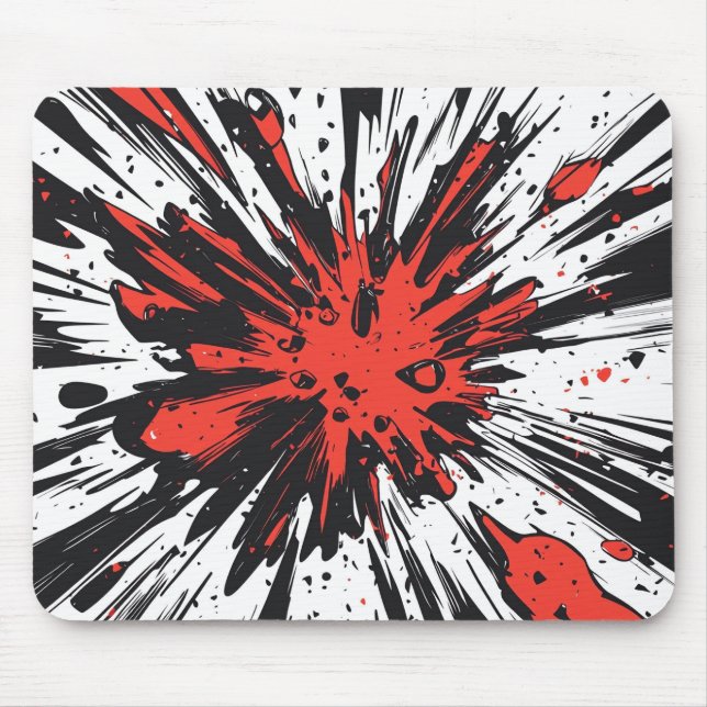 Comic Style Pop Art Explosion (7) Mouse Pad (Front)