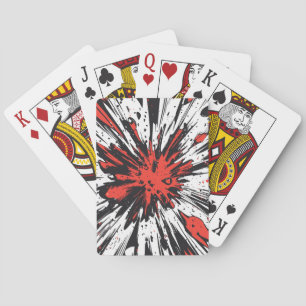 Comic Style Pop Art Explosion (7) Playing Cards