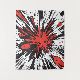 Comic Style Pop Art Explosion (7) Tapestry