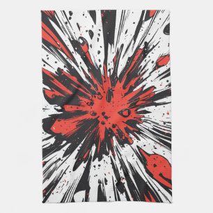 Comic Style Pop Art Explosion (7) Tea Towel
