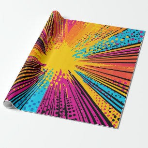 Comic Style Pop Art Explosion (9) Wrapping Paper