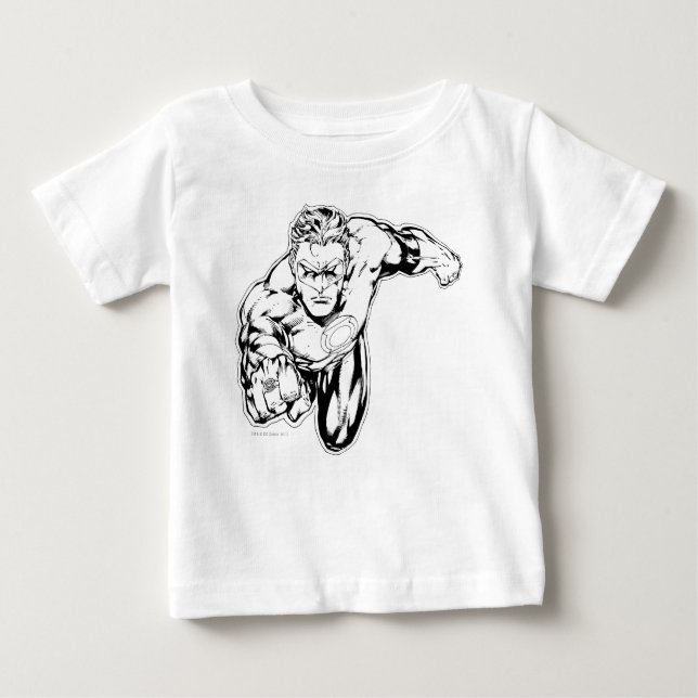 Comic Style - Ring in front, Black and White Baby T-Shirt (Front)