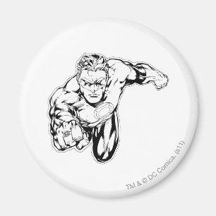 Comic Style - Ring in front, Black and White Magnet
