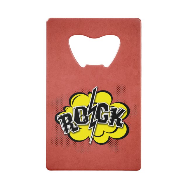 Comic style rock illustration (Front)