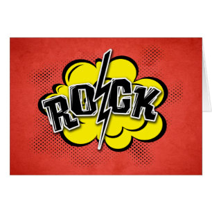 Comic style rock illustration