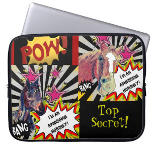 comic style super star mare laptop sleeve