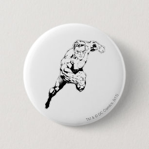 Comic Style - Swift Jump, Black and White 6 Cm Round Badge