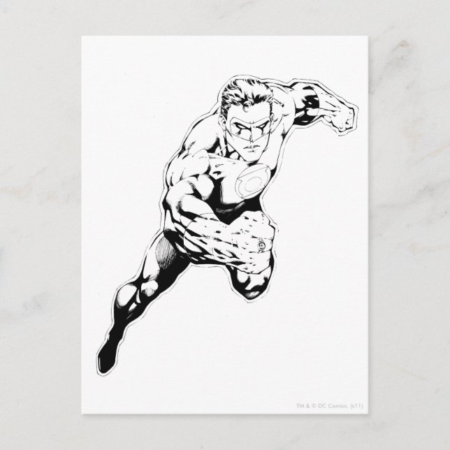 Comic Style - Swift Jump, Black and White Postcard (Front)