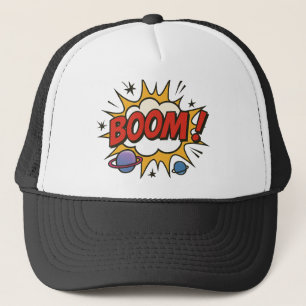 Comic Style Trucker Hat – Retro Pop Art Explosion