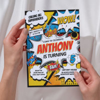 Comic Superheroes Birthday Party