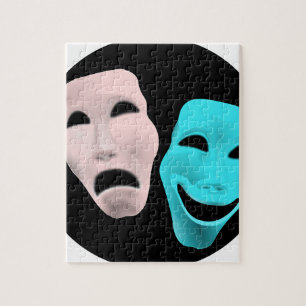 Comic Theatre Masks Jigsaw Puzzle