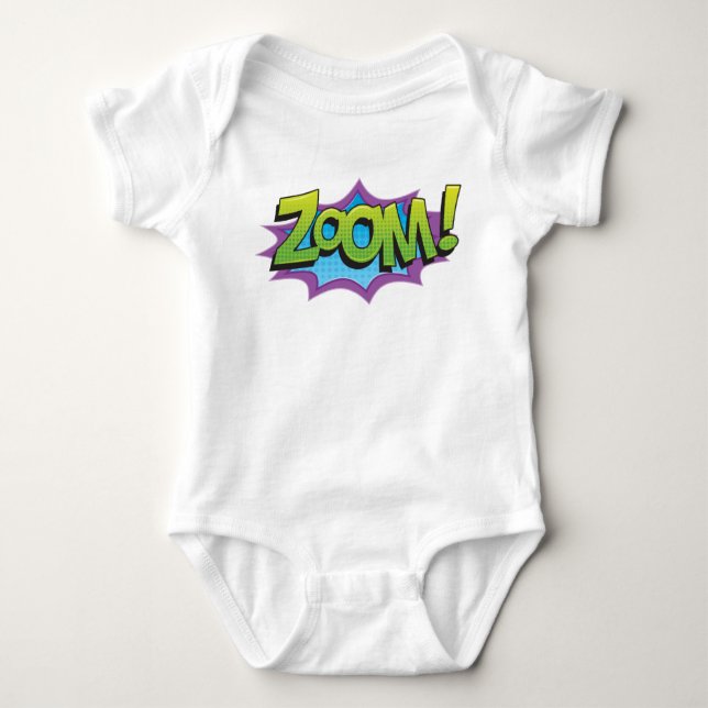 Comic Zoom! Baby Bodysuit (Front)