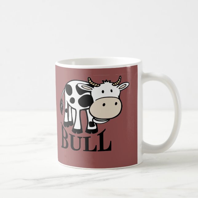 Comical Bull Coffee Mug (Right)