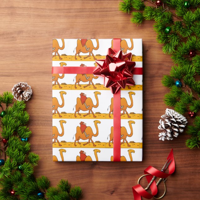 Comical Camel Designs Wrapping Paper (Holiday Gift)