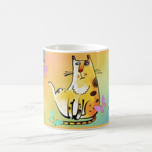 Comical Cat Mug (Center)