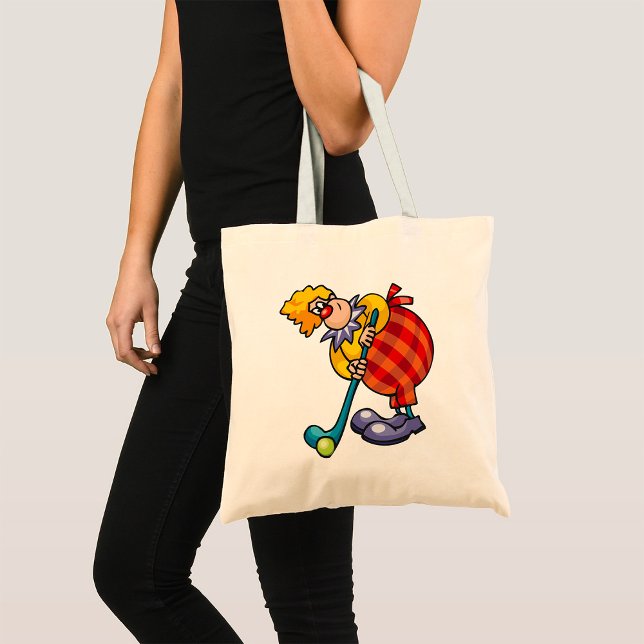Comical Clown Hockey Player Tote Bag (Creator Uploaded)