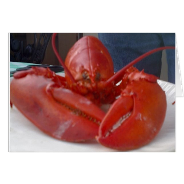COMICAL LOBSTER JOKES BUT SAYS "HAPPY BIRTHDAY" (Front Horizontal)