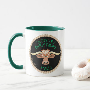 Comical Longhorn Steer Mug