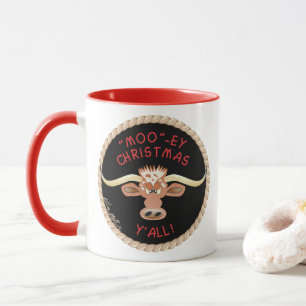 Comical Longhorn Steer Mug