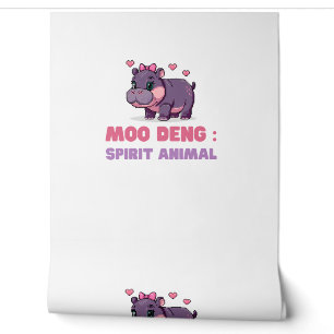 Comical MOO DENG SPIRIT ANIMAL Adventure Seeker Ou Wallpaper