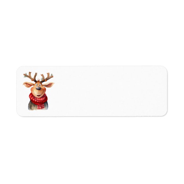 Comical Reindeer Address Labels (Front)