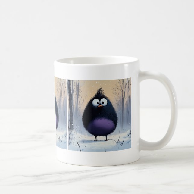Comical Winter Bird Coffee Mug (Right)