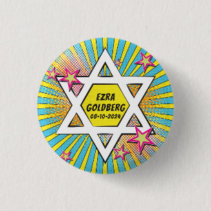 Comics Comic Book Bar or Bat Mitzvah personalised 3 Cm Round Badge