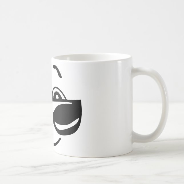 comics cool emoticons coffee mug (Right)