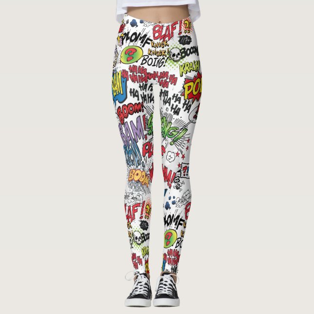 Comics Elements Leggings (Front)