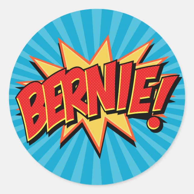 Comics Geeks 4 Bernie Classic Round Sticker (Front)