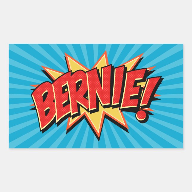 Comics Geeks 4 Bernie Rectangular Sticker (Front)