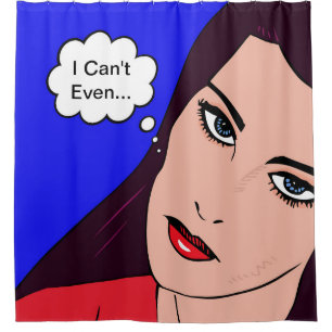 Comics Girl #14 Shower Curtain