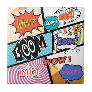 Comics Original Design Ceramic Tile