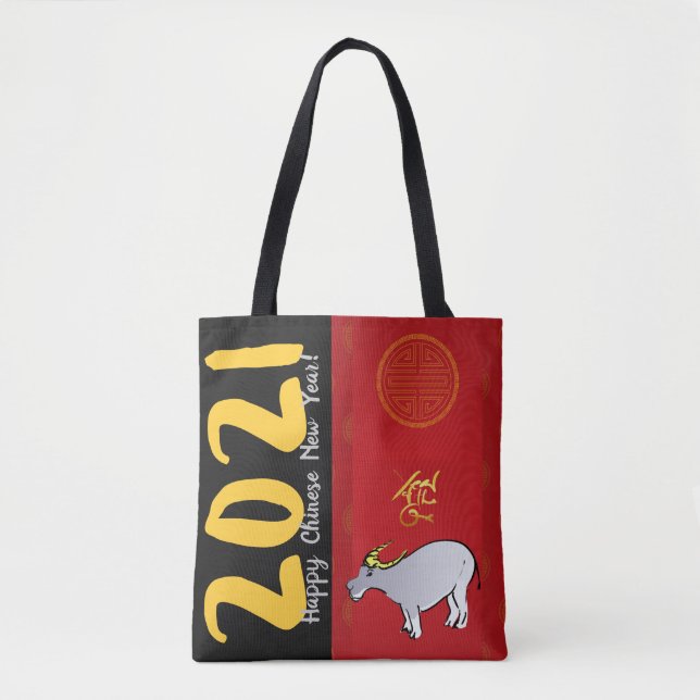 Comics Traditional Chinese Ox Year 2021 AoTB Tote Bag (Front)