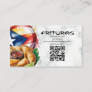 Comida Puertorican Boricua Empanadas Food Truck Business Card