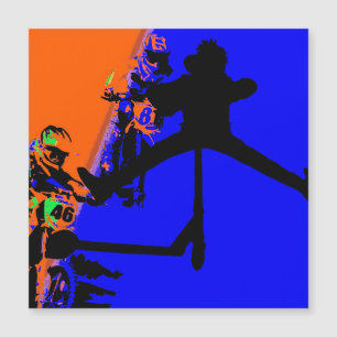 Comin' Through - Motox and Scooter Magnet