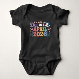 Coming April 2026 Due in New Baby Mummy Pregnancy  Bodysuit