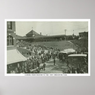 Coming from boston to brockton fair. poster